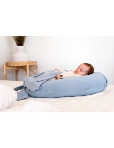 Poofi Poduszka ciążowa uniwersalna Nest Dusty blue