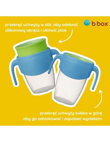 B.box Kubek 360 treningowy niekapek dla dzieci Ocean breeze B.box Kubek 360 treningowy niekapek dla dzieci Ocean breeze