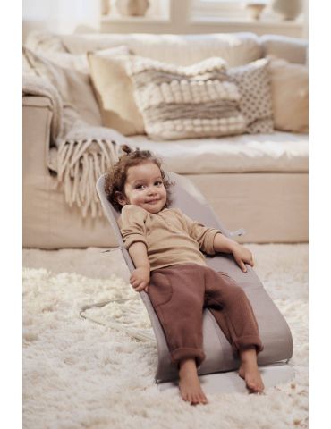Babybjorn Leżaczek Bliss Woven Sand Grey