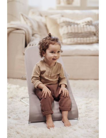 Babybjorn Leżaczek Bliss Woven Sand Grey