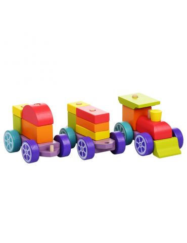 Cubika Pociąg drewniany