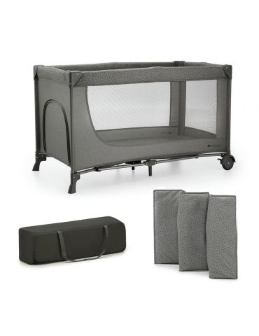 Kinderkraft Łóżeczko turystyczne Joy 2 ciemnoszary