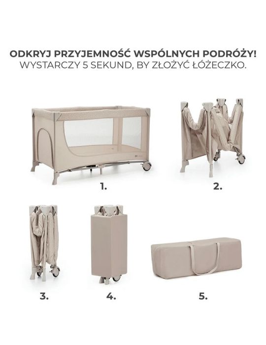 Kinderkraft Łóżeczko turystyczne Joy 2 beżowy