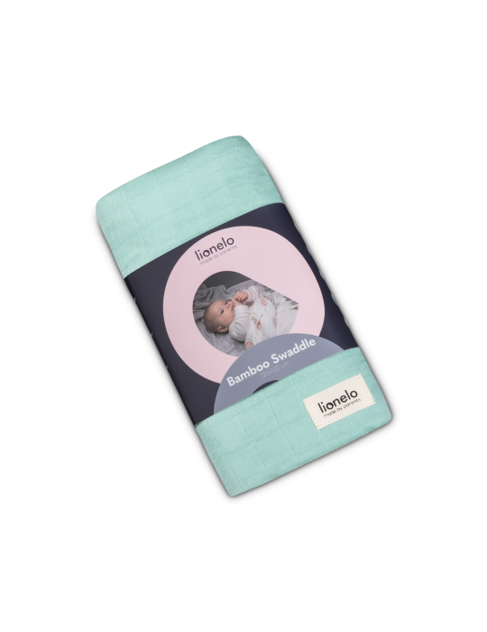 Lionelo Otulacz bambusowy dla dziecka 120x120 Green Mint