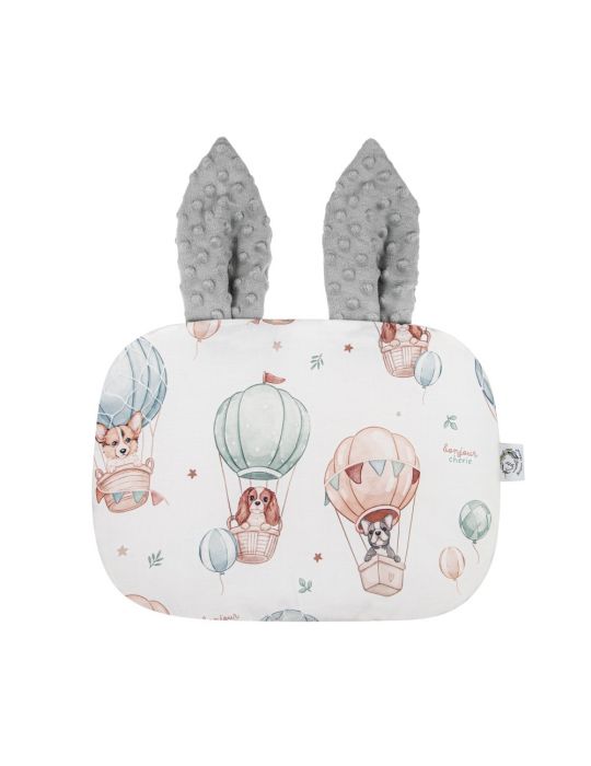 Bonjour Cherie poduszka bawełniana króliczek 25/35 Pieski Minky Glacier gray