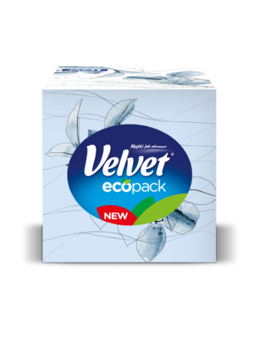 Velvet Chusteczki higieniczne w pudełku Cube 56szt mix kolorów