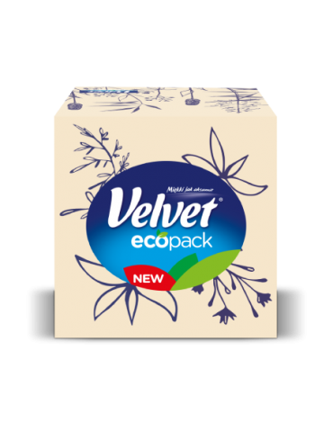 Velvet Chusteczki higieniczne w pudełku Cube 56szt mix kolorów