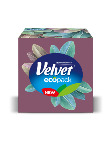 Velvet Chusteczki higieniczne w pudełku Cube 56szt mix kolorów
