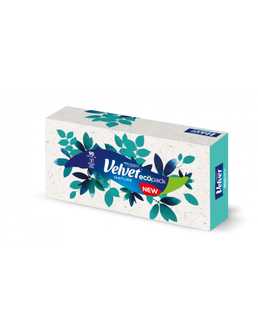 Velvet Chusteczki higieniczne w pudełku Nature 90szt mix kolorów