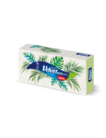 Velvet Chusteczki higieniczne w pudełku Nature 90szt mix kolorów