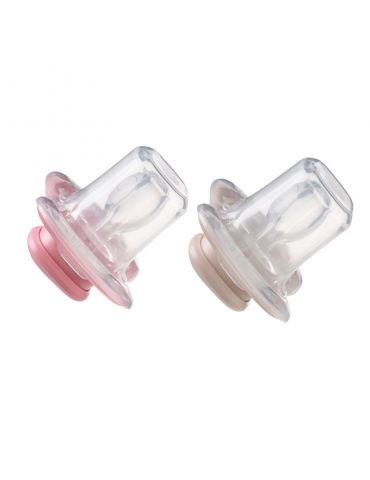 B.Box Smoczek silikonowy symetryczny 6m+ jagoda/róż