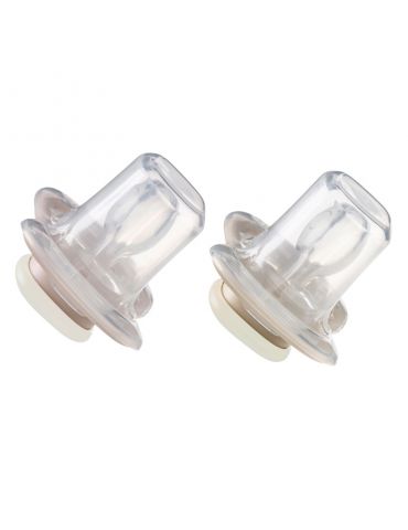 B.Box Smoczek silikonowy symetryczny 6m+ glow in the dark róż/latte