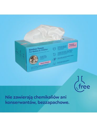 Canpol Babies Suche chusteczki bambusowe dla niemowląt i dzieci 100 szt.
