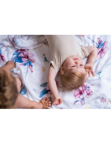 Poofi Pieluszka bambusowa Tropical 73/73 Hibiskusy