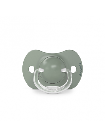 Suavinex smoczek fizjologiczny silikonowy Sx Pro Walk in the park 6-18m+ 2 szt. oliwkowy