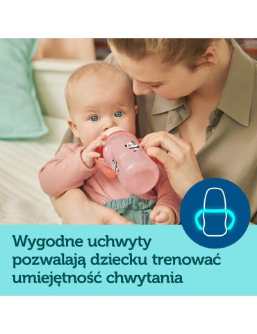 Canpol Babies Kubek treningowy EasyStart 120 ml Exotic animals niebieski