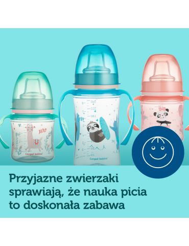 Canpol Babies Kubek treningowy EasyStart 120 ml Exotic animals niebieski