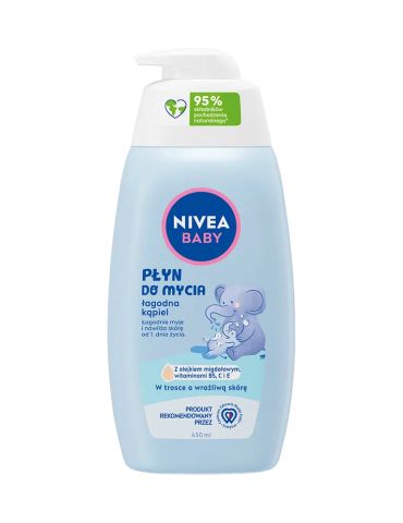Nivea Baby Płyn do mycia Łagodna kąpiel 450 ml