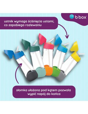 B.Box Butelka tritanowa sportowa 600ml Stawberry shake