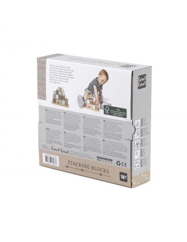 Label label Klocki drewniane Domek nugatowy