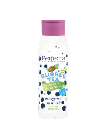 Perfecta Skoncentrowany żel pod prysznic Coconut + zielona herbata Bubble Tea 400ml