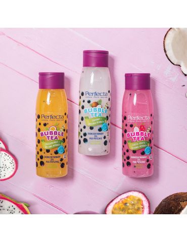 Perfecta Skoncentrowany żel pod prysznic Coconut + zielona herbata Bubble Tea 400ml