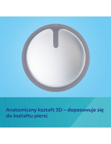 Canpol babies Oddychające ultrachłonne Wkładki laktacyjne 3D 60 szt. czarne