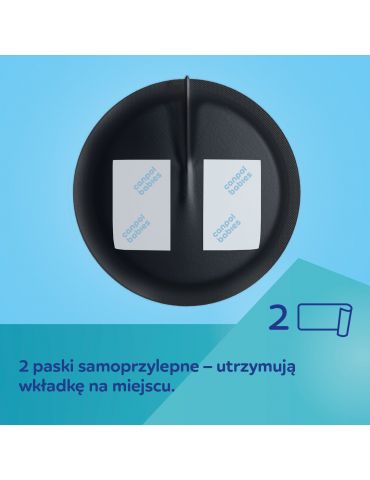 Canpol babies Oddychające ultrachłonne Wkładki laktacyjne 3D 60 szt. czarne