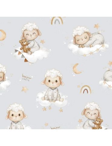 Bonjour Cherie Kołderka mała bambusowa 65/75 Owieczki