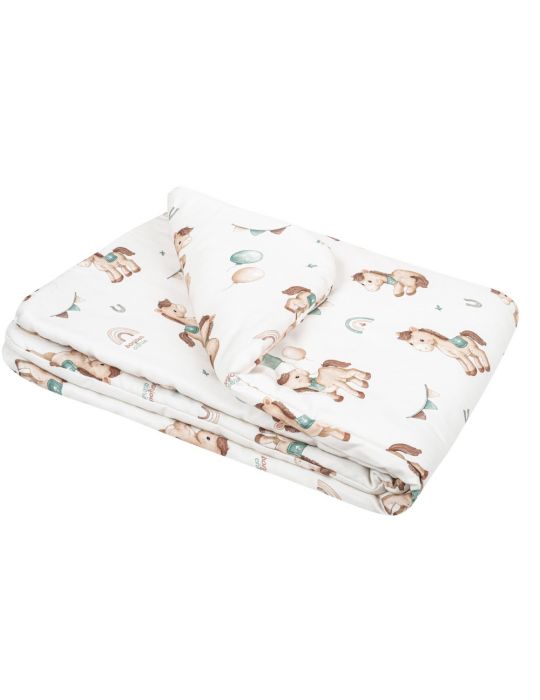 Bonjour Cherie Kołderka mała bambusowa 65/75 Koniki
