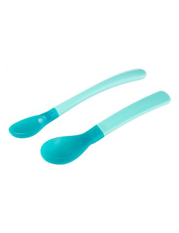 Canpol Babies Zestaw magicznych łyżek zmieniających kolor turkusowe 2 szt.
