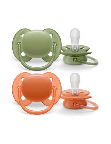 Avent Philips Smoczek uspokajający Ultra soft 18m+ pomarańcz