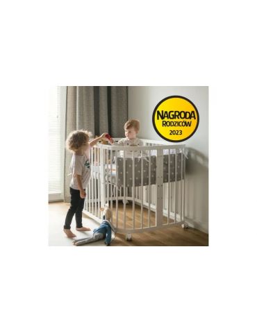 Waldin Prześcieradło nieprzemakalne bawełniane do dużego łóżeczka 7w1