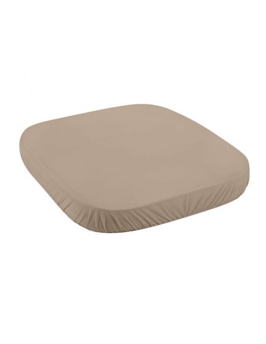 Waldin Prześcieradło z bawełny organicznej 73x73 do małego łóżeczka 7w1 taupe
