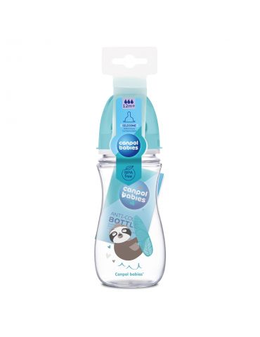 Canpol Babies Butelka antykolkowa EasyStart Exotic Animals 300ml Leniwiec
