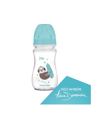 Canpol Babies Butelka antykolkowa EasyStart Exotic Animals 240ml Leniwiec