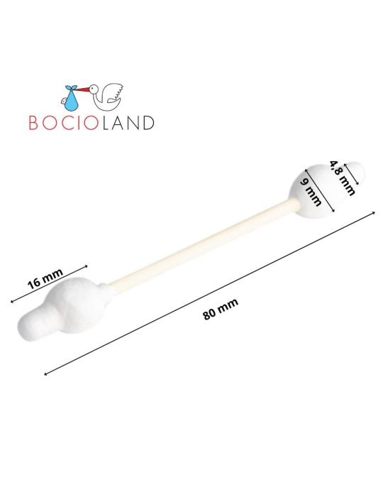 Bocioland Patyczki higieniczne do uszu dla dzieci 60 szt.