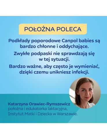 Canpol Babies Podkłady poporodowe oddychające na noc 10szt+2 gratis
