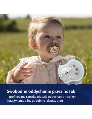 Lovi Smoczek silikonowy dynamiczny 18m+ Tie Dye blue