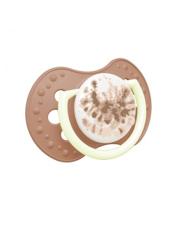 Lovi Smoczek silikonowy dynamiczny 3-6m Tie Dye green