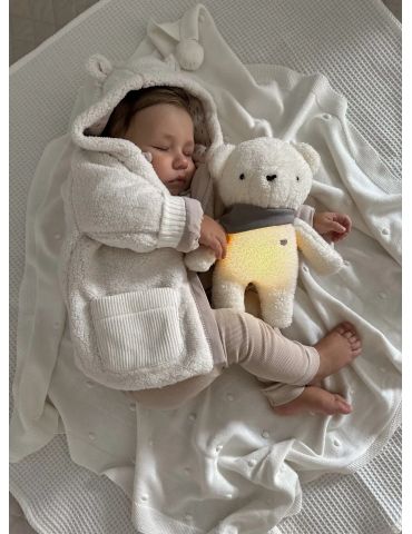 Szumisie Miś 5w1 z lampką szara apaszka