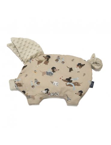 La Millou Podusia Sleepy Pig minky ( Pierre the dog - sand )