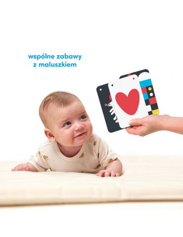 CzuCzu Kontrasty na sznureczku Książeczka do pokazywania dla dzieci 0m+ i 3m+