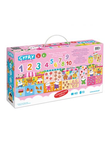 CzuCzu Puzzle cyfry Króliczki 3+ 4+
