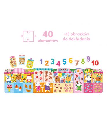 CzuCzu Puzzle cyfry Króliczki 3+ 4+