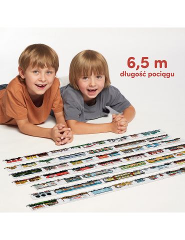 CzuCzu Puzzle dwustronne Pociągi 5+ CzuCzu Puzzle dwustronne Pociągi 5+