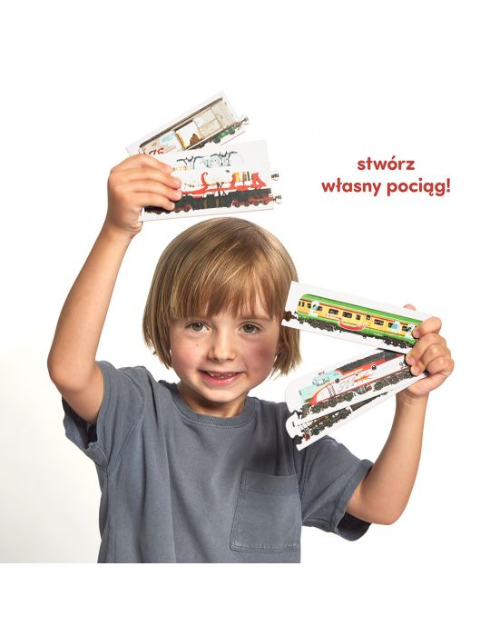CzuCzu Puzzle dwustronne Pociągi 5+