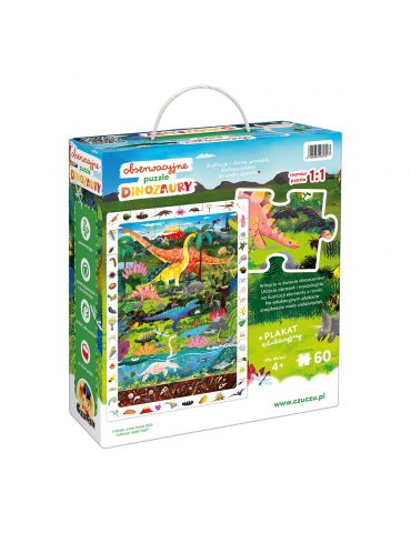 CzuCzu Puzzle obserwacyjne Dinozaury 4+