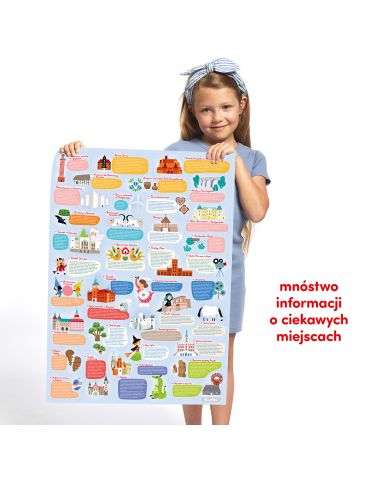 CzuCzu Puzzle obserwacyjne Mapa Polski 5+