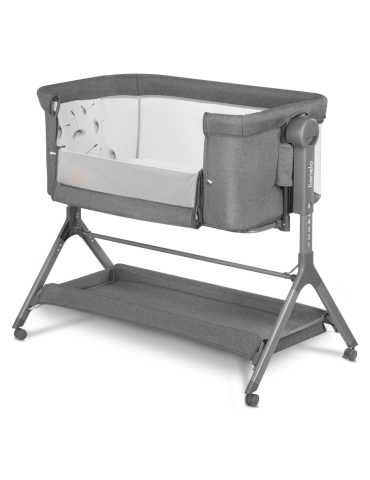 Lionelo Łóżeczko turystyczne dostawne Leonie Plus Grey Stone